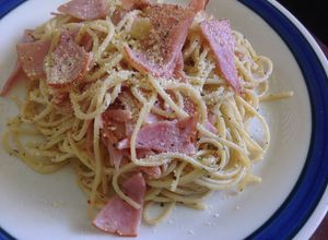 Foto resep Spaghetti Aglio e Olio with Smoked Beef