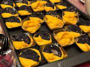 Une photo de patate douce purée