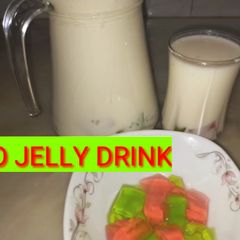 Sago jelly refreshing drink A picture of Sago jelly refreshing drink.