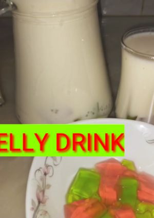 A picture of Sago jelly refreshing drink.