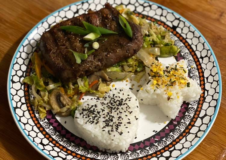 Recipe of Speedy Steak &amp; Brussels