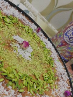 صورة لوصفة بسبوسه خفيفه ولذيذه