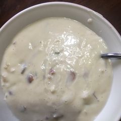 A picture of Almond soup.