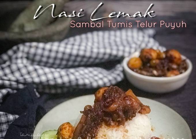 Nasi Lemak Sambal Tumis Telur Puyuh