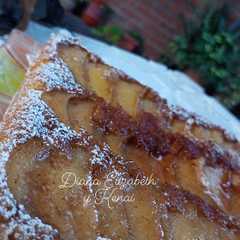 Una foto de Torta invertida de peras en la Flip.🍐👩🏼‍🍳🐾🐾🐾🐾🐾🐾🐾🐾