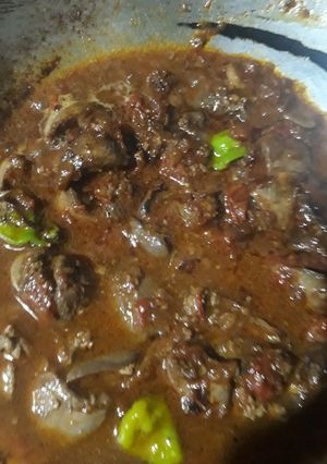 A picture of Chicken kaleeji.