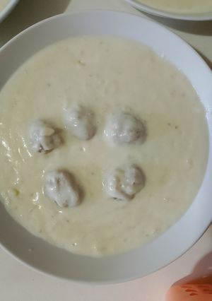 صورة لوصفة لبنية بكرات الكبة