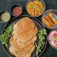 A picture of Keema paratha.