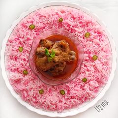 A picture of Beetroot Rice.