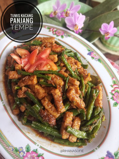 Foto resep Tumis Kacang Panjang Tempe