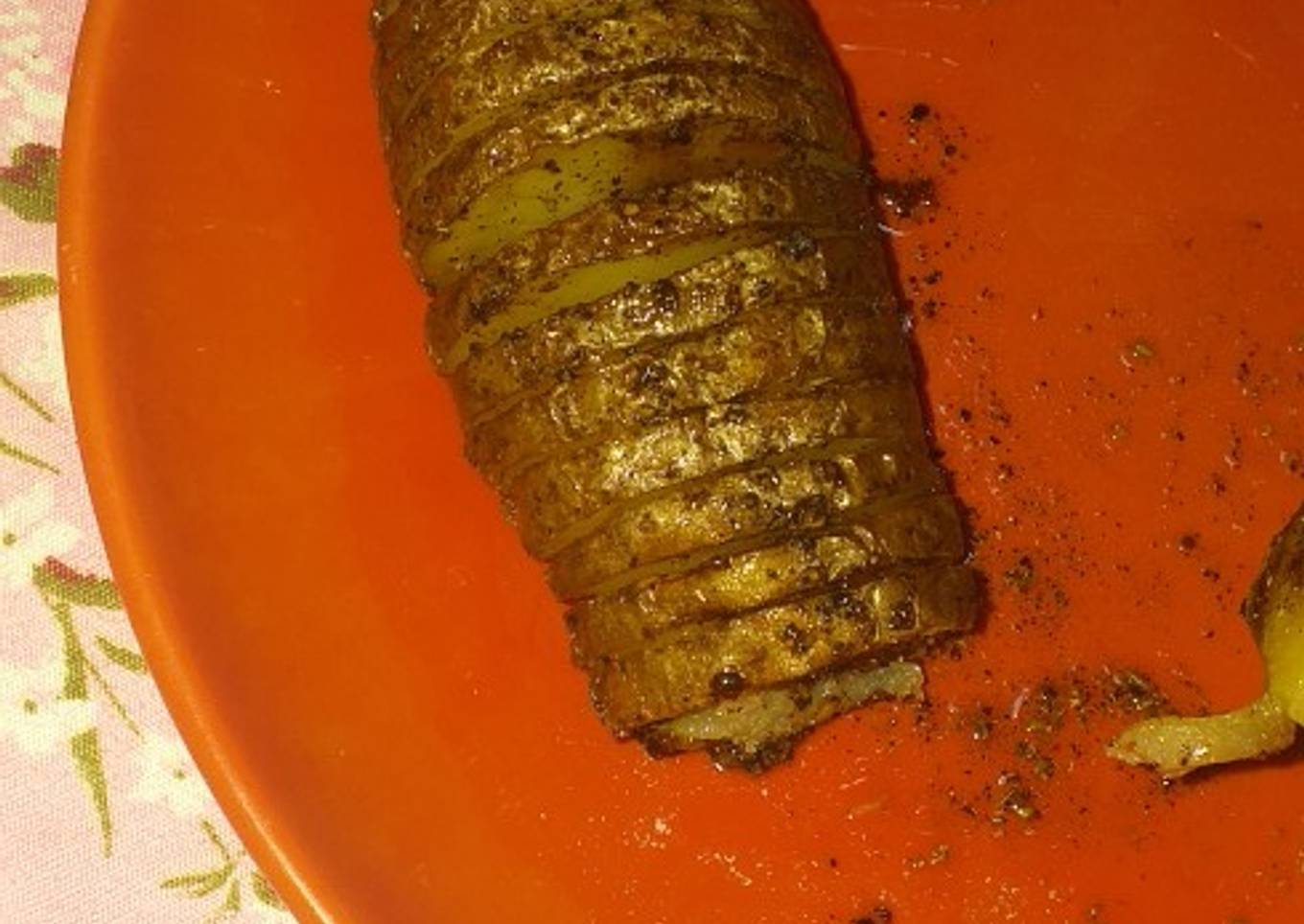 Hasselback baked potatoes