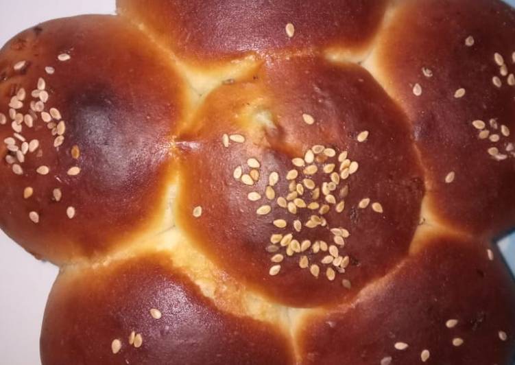 Recipe of Favorite Flowery bun with vegies filling