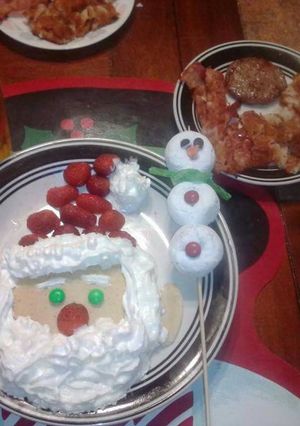 A picture of Santa's Breakfast.