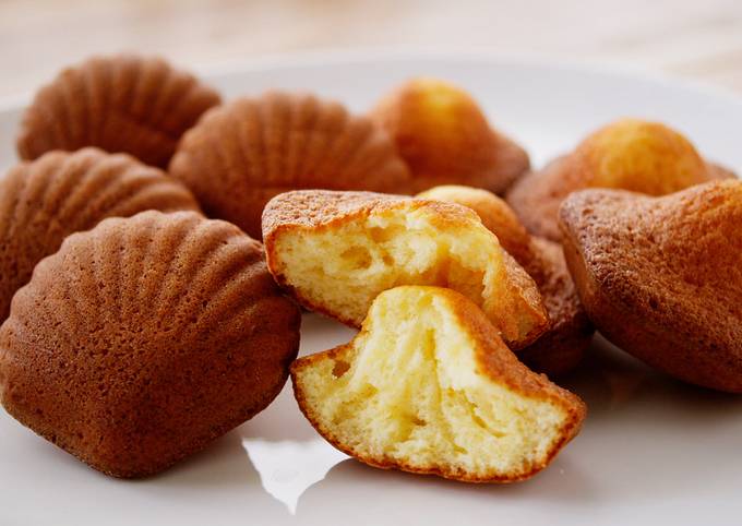 Recipe: Delicious Easy! How to Make Madeleines (Shell shaped Butter Cakes)