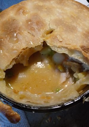 A picture of Simple Chicken Pot Pies.