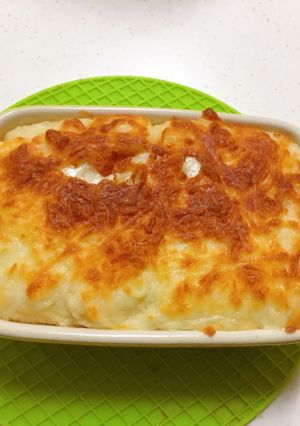 焗烤明太子馬鈴薯泥 的食譜成品照片