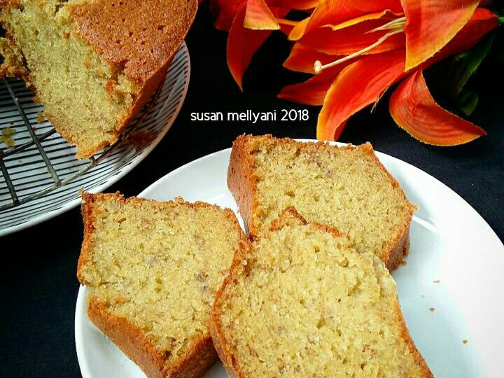 Cara Gampang Membuat Simple Banana cake moist, Bikin Ngiler