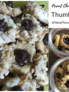 Foto resep Peanut Choco& Blueberry Thumbprint Cookies