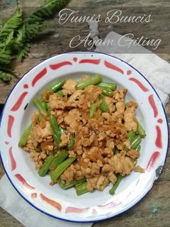 Foto resep Tumis buncis ayam giling