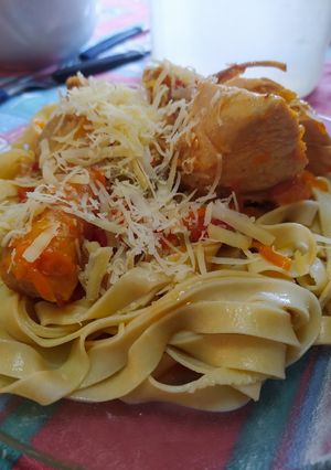 Una foto de Fideos caseros