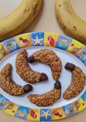 Una foto de Bananitas de avena 🍌🍋🥥🍯 (en cucharadas)