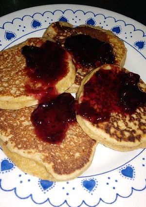 Una foto de Pancakes con harina de maní🥞🥜