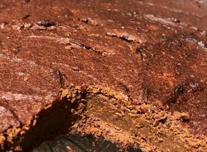 Una foto de Brownie vegano sin TACC 🌱 Súper Húmedos