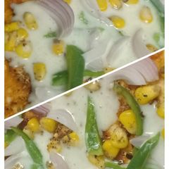 Veg. Cheese Burst Pizza A picture of Veg. Cheese Burst Pizza.