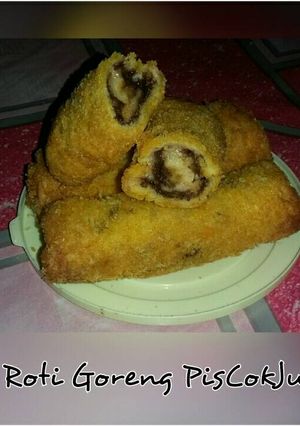 Foto resep Roti gulung piscokju (pisang,coklat,keju)