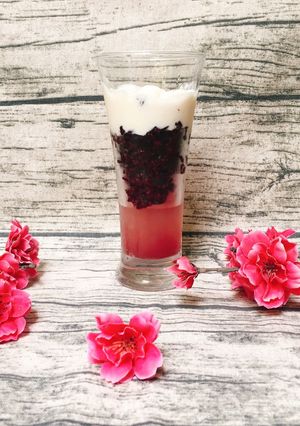 Hình của món Yoghurt Cơm Rượu Nếp Cẩm (Ya-Ua Cơm Rượu Nếp Cẩm).