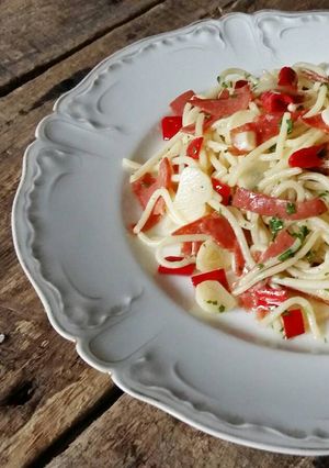 Foto resep Spaghetty Aglio e Olio A-la Indi