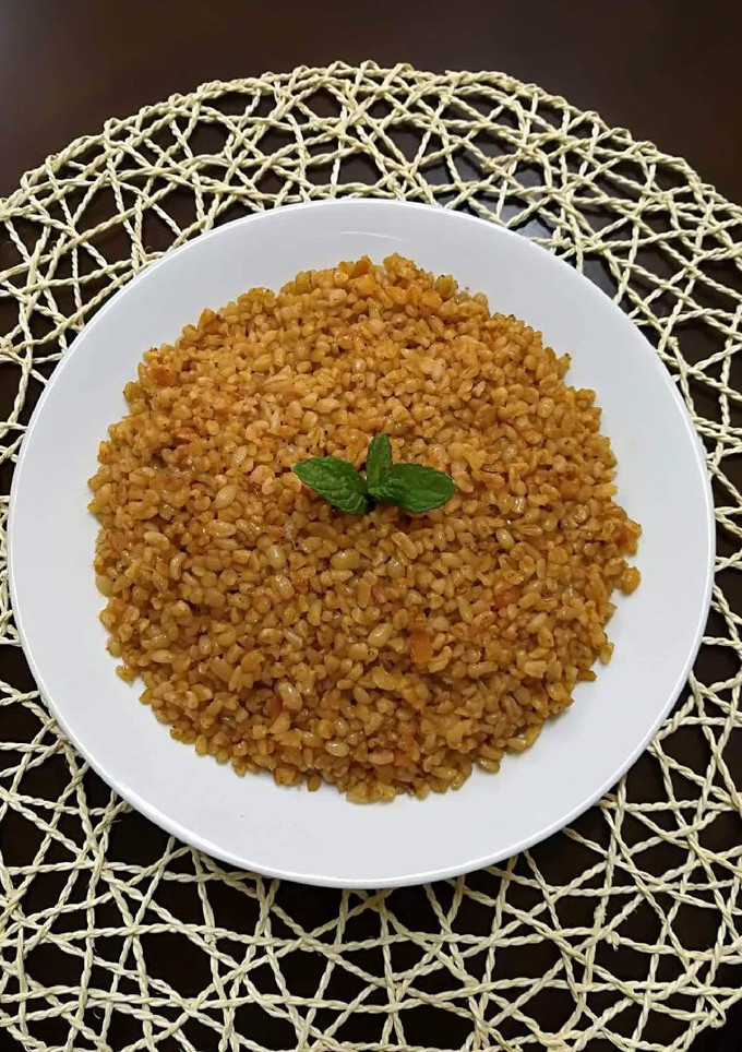 صورة لوصفة برغل مع بندورة
