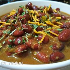 A picture of Rajma Masala or kidneybeans Curry.
