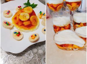 صورة لوصفة جلي الفواكه مع احلى كريمة