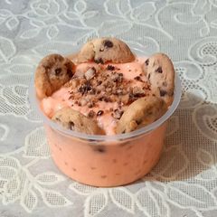 A picture of Choco custard with sago dana twist 🍪🍪🍨🍨.