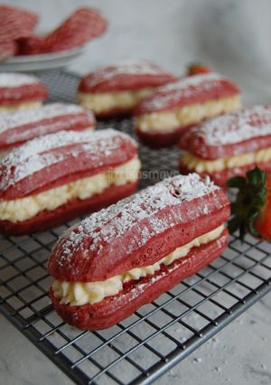 Foto resep Red velvet Eclairs