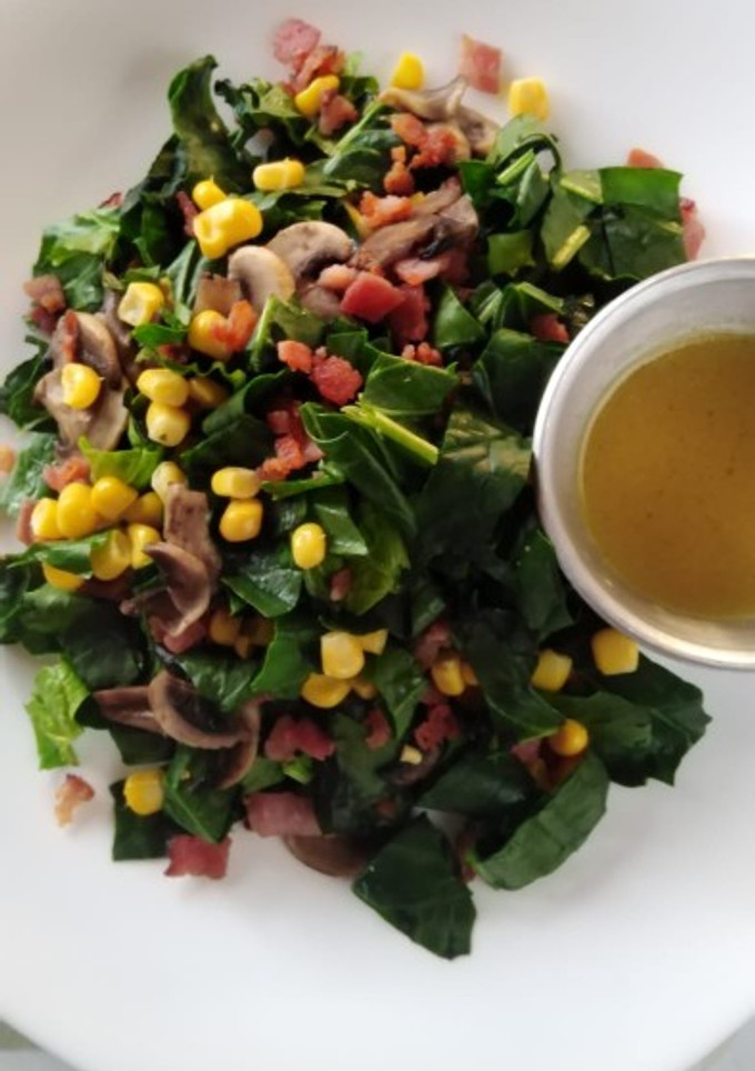 Una foto de "Ensalada de espinacas con tocino" (Jasmine)