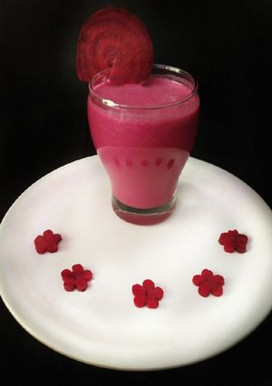 A picture of Beetroot Lassi.