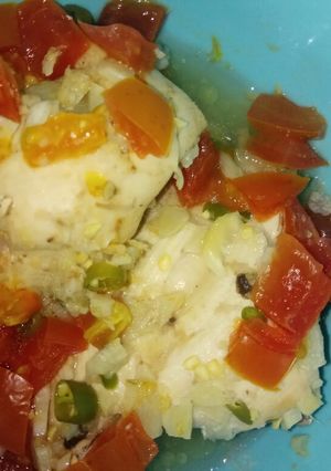 Foto resep Ayam kukus tomat pedas