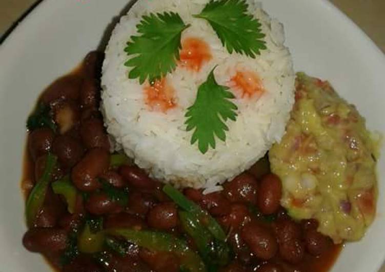 Recipe of Quick Rice /beans and guacamole
