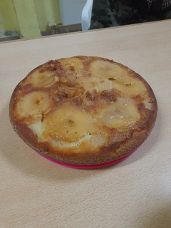 Una foto de Torta invertida de manzana
