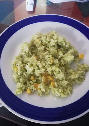 Una foto de Arroz a la poblana o verde