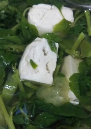 Foto resep Sayur bening oyong tahu putih kemangi