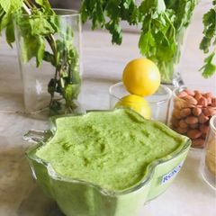 Mint coriander chutney A picture of Mint coriander chutney.