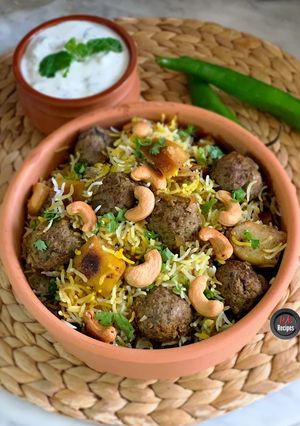 صورة لوصفة برياني كرات اللحم