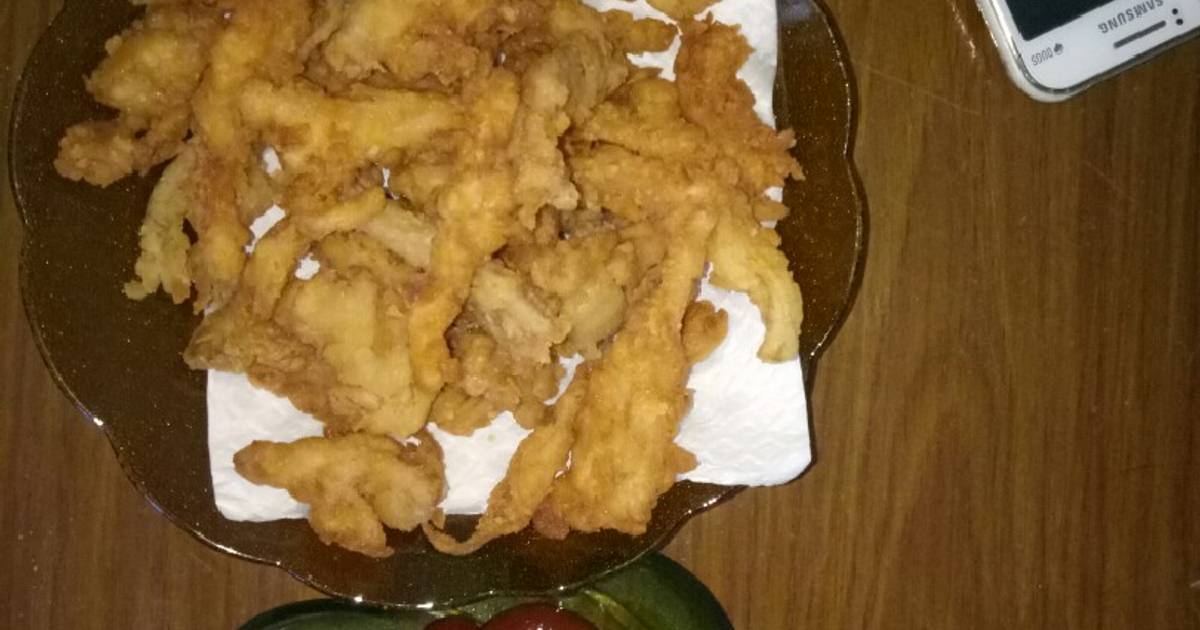 Resep Jamur tiram tepung kesukaan Kami😬 oleh Witia Cookpad
