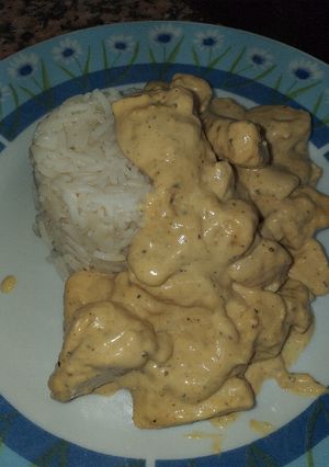 Una foto de Pollo al curry
