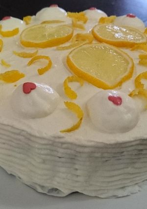 Citromtorta sütés nélkül #valentinnap recept fotója