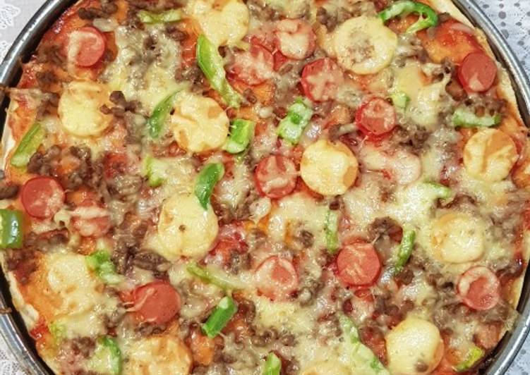 Pizza roti tawar