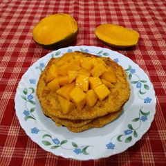 Mango Pancakes A picture of Mango Pancakes.